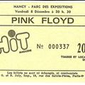 PINK FLOYD à Nancy le vendredi 8 décembre 1972: c'était il y a tout juste 50 ans!