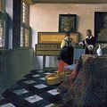 La Leçon de Musique de Johannes Vermeer (Collection privée Château de Windsor)