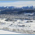 Ce matin, 10h et -17° dans la plaine de Vassieux en Vercors ...