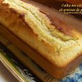 Cake au citron et graines de pavot