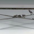 Diego Giacometti (1902-1985), Grande table basse «aux crapauds avec raton, pigeon et lézards», 1976