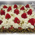Tarte aux fraises et crème de pistache de Mr Michalak