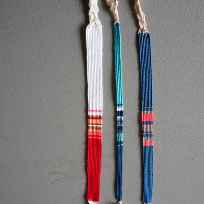 des nouveaux bracelets tissés "loom"
