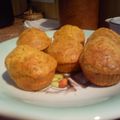 Muffins à la carotte et au basilic, coeur coulant au comté (revisitée)