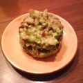 Tartare d'avocat au concombre et radis Bonjour,