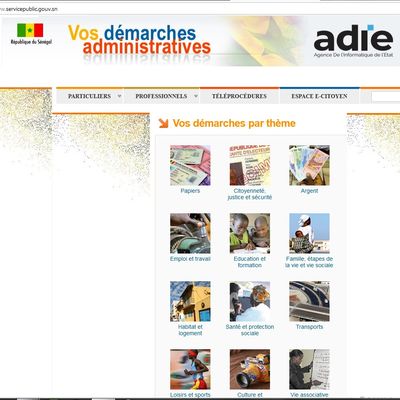 DEMARCHES ADMINISTRATIVES DU SENEGAL -SANTE ET PROTECTION SOCIALE