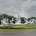 Rond-point à Bekasi (Ile de Java)