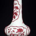 Seven Beijing glass vases & bowl @ Nagel Auctions