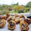Gâteaux aux noix et chocolat et attention aux têtes en l'air