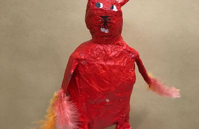 Des Zanimaux en papier mâché!