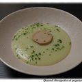 VELOUTE DE TOPINAMBOURS ET SA MOUSSE DE FOIE DE CANARD