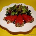 Piquillos farcis de brandade à la tapenade