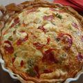 Quiche aux poireaux et chorizo