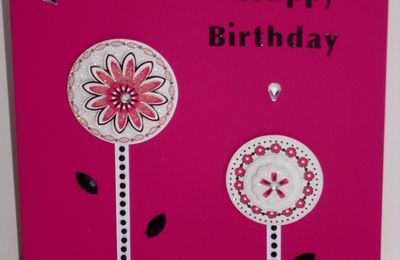Trois petites cartes d'anniversaire