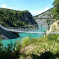 Le circuit des passerelles (lac de Monteynard)