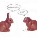 Pauvres lapins en chocolat