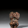 A gilt bronze Atlante, Han dynasty (206 BC-220 AD)