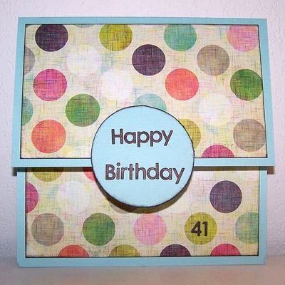 Carte d'anniversaire 41 ans