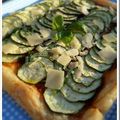 Tarte fine aux courgettes