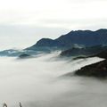 Paysage fantastique de la Montagne Kuocang dans la Province du Zhejiang 