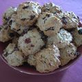 Cookies aux canneberges