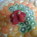 Tarte aux fruits - Abricots, kiwis, fraises et crème patissière