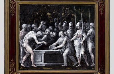 Alexander Ordering Homer’s Iliad to Be Placed in a Coffer, Jean III Pénicaud, Limoges, mid-16th century