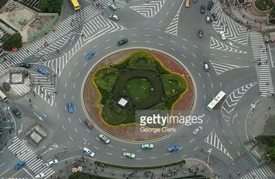 Rond-point à Shanghai (Chine)