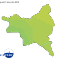 Qualité de l'air hier jeudi 27 décembre 2012