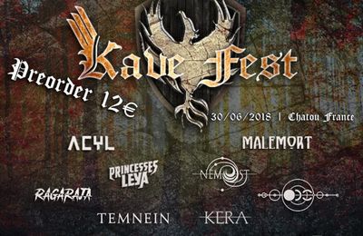 KAVE FEST, Festival Metal en plein air (@ Chatou - 78): c'est le 30 Juin 2018 ! Billetterie Ouverte !