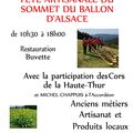 FETE DU BALLON D'ALSACE ET VILLAGE DES AUTEURS REGIONAUX