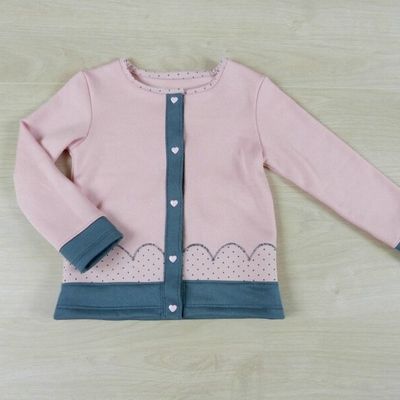 Gilet Ottobre rose et gris
