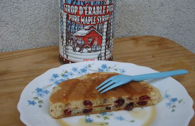 Mardi Gras et Cranberries Pancakes