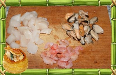 Bouchées à la reine aux fruites de mer