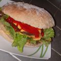 a home made hamburger