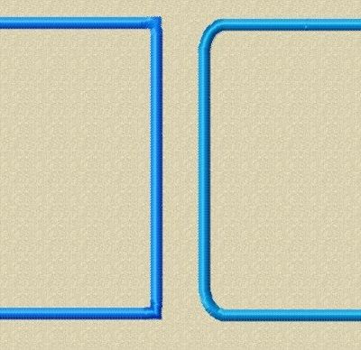 Cadres broderie machine pour ATC (Artist Trading Cards)