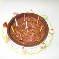 Un brownie pour mon anniversaire avec mes copines !