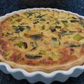 Quiche aux poireaux, pâte brisée maison au curry