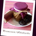 Confiture de rhubarbe et pruneaux (thermomix)