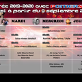 LES COURS SAISON 2019-2020