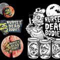 logo bADGE STICKERS ET MOTIF tSHIRT NURSE'S DEAD BODIES