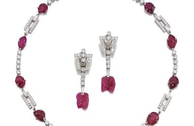 Ruby and diamond demi-parure, Cartier, circa 1925