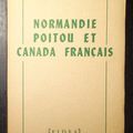 Normandie Poitou et Canada français 