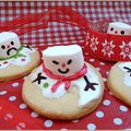 Biscuits bonhomme de neige