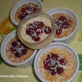 Verrine Chocolat Blanc Framboises.