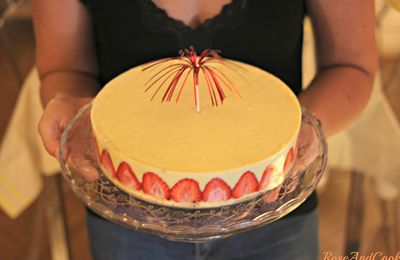 Fraisier facile ! {vidéo ! Entremets à base de génoise / fruits / crème mousseline }