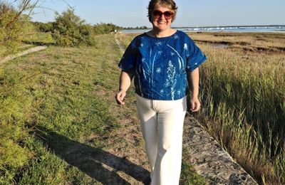 Ma blouse en cyanotype 