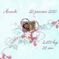 Anouk est née ce 23 janvier 2010