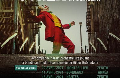 Le ciné concert du Joker reporté à Paris au 14/04/2021 à la Seine Musicale