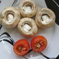 Tomates provençales et champignons au chèvre